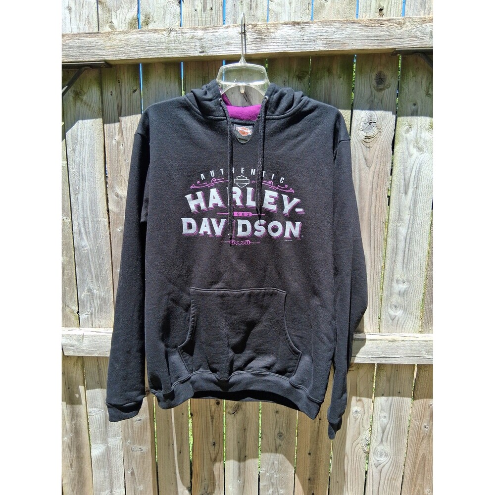 069 Harley Davidson Hoodie XL Men's Black & Purple 2011 Minnesota